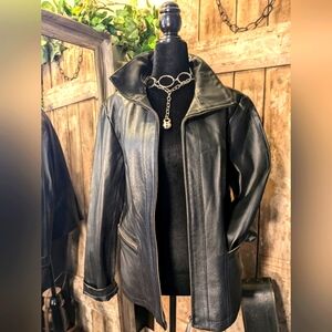 East 5th leather jacket.   Med